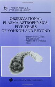 Observational plasma astrophysics by T. Watanabe, Takeo Kosugi