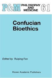 Cover of: Confucian bioethics