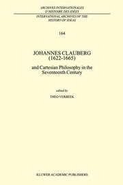 Johannes Clauberg (1622-1665) and Cartesian philosophy in the seventeenth century