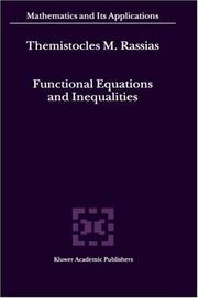 Functional equations and inequalities