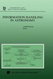 Cover of: Information Handling in Astronomy