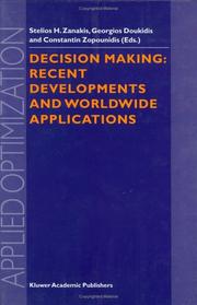 Decision making : recent developments and worldwide applications