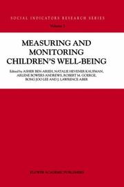 Measuring and monitoring children's well-being