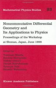 Cover of: Noncommutative Differential Geometry and Its Applications to Physics (Mathematical Physics Studies)