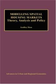 Modelling spatial housing markets : theory, analysis and policy
