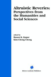 Altruistic reveries : perspectives from the humanities and social sciences