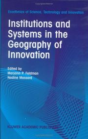 Institutions and systems in the geography of innovation