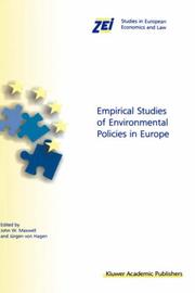 Empirical studies of environmental policies in Europe