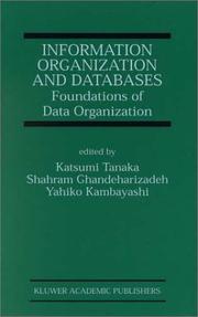 Information organization and databases : foundations of data organization