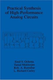 Cover of: Practical synthesis of high-performance analog circuits