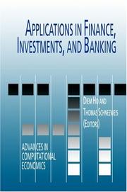 Applications in finance, investments, and banking