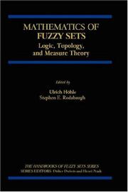 Mathematics of fuzzy sets : logic, topology, and measure theory