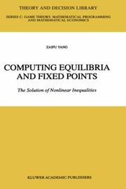 Computing equilibria and fixed points : the solution of nonlinear inequalities