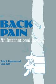 Cover of: Back pain: an international review