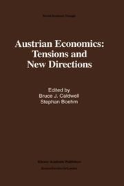 Austrian economics : tensions and new directions