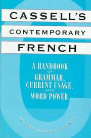 Cover of: Cassell's contemporary French: a handbook of grammar, current usage, and word power