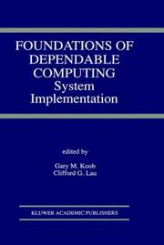 Foundations of dependable computing