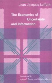 Cover of: The economics of uncertainty and information