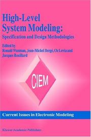 High-level system modeling : specification and design methodologies