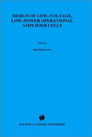 Design of low-voltage, low-power operational amplifier cells