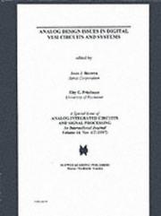 Cover of: Analog design issues in digital VLSI circuits and systems