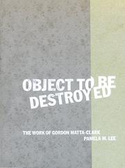 Cover of: Object to be destroyed by Pamela M. Lee