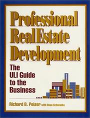 Professional real estate development by Richard B. Peiser