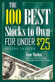Cover of: The 100 best stocks to own for under $25