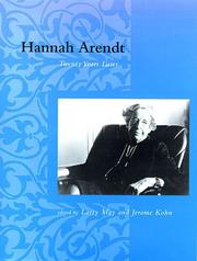 Cover of: Hannah Arendt: twenty years later