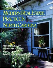 Cover of: Modern real estate practice in North Carolina by Fillmore W. Galaty
