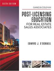 Cover of: Florida Post-Licensing Education for Real Estate Sales Associates
