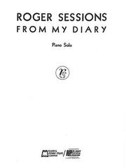 Cover of: From My Diary: Piano Solo