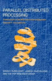 Cover of: Parallel distributed processing: explorations in the microstructure of cognition