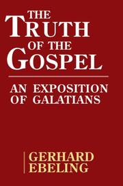 Cover of: The Truth of the Gospel