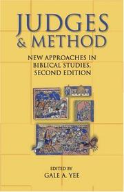 Cover of: Judges and Method: New Approaches in Biblical Studies