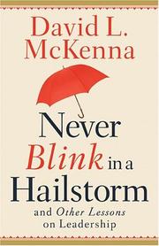 Cover of: Never Blink In A Hailstorm And Other Lessons On Leadership