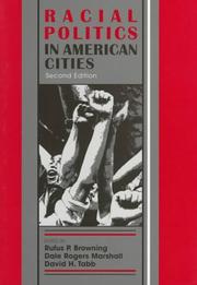 Cover of: Racial politics in American cities