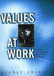 Values at work by George Cheney
