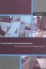 Cover of: Tracing Genres through Organizations by Clay Spinuzzi