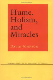 Hume, holism, and miracles by Johnson, David