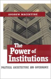 The power of institutions : political architecture and governance