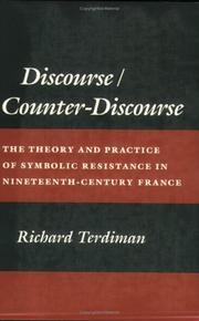 Discourse/counter-discourse by Richard Terdiman