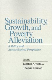 Cover of: Sustainability, Growth, and Poverty Alleviation: A Policy and Agroecological Perspective (International Food Policy Research Institute)
