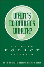 What's economics worth? : valuing policy research