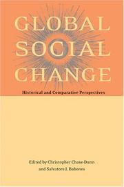 Cover of: Global social change: historical and comparative perspectives
