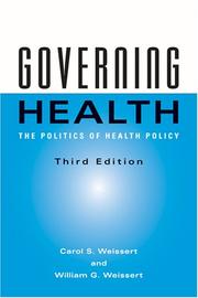 Cover of: Governing Health: The Politics of Health Policy