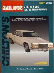 Cover of: Chilton's General Motors Cadillac 1967-89 repair manual