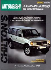 Cover of: Chilton's Mitsubishi pick-ups & Montero 1983-95 repair manual