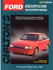 Cover of: Ford: Escort/Lynx 1981-90 (Chilton's Total Car Care Repair Manual)