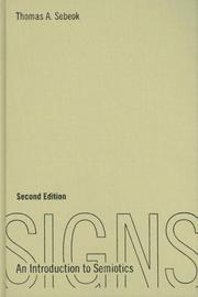 Cover of: Signs: an introduction to semiotics